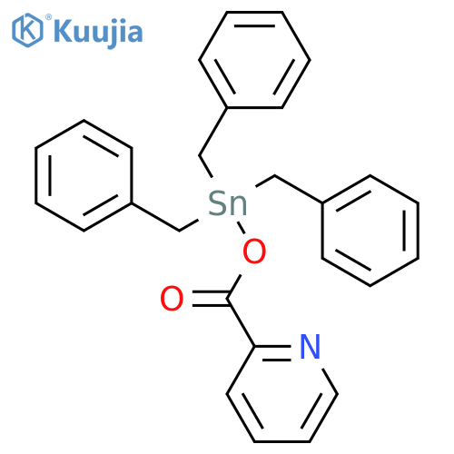 Pyridine, 2-[[[tris(phenylmethyl)stannyl]oxy]carbonyl]- structure