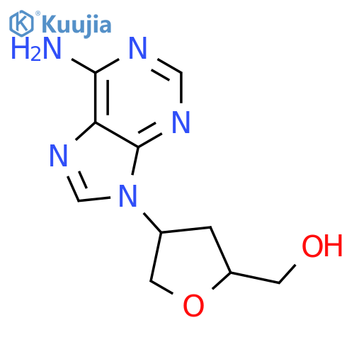 (2S,4S)-9-[2-(Hydroxymethyl)tetrahydrofuran-4-yl]adenine structure