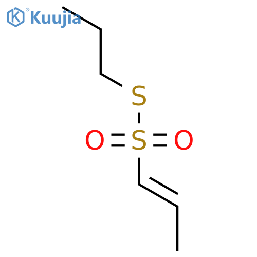 1-Propene-1-sulfonothioic acid, S-propyl ester, (E)- structure