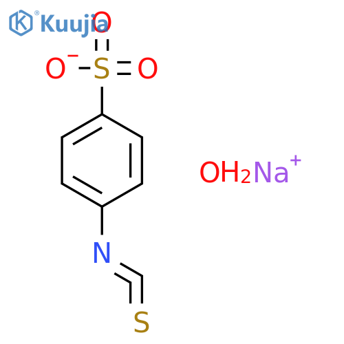 Benzenesulfonicacid, 4-isothiocyanato-, sodium salt, hydrate (1:1:1) structure