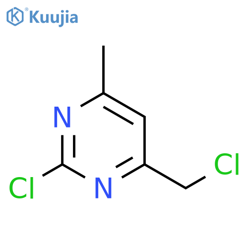 2-chloro-4-(chloromethyl)-6-methylpyrimidine structure