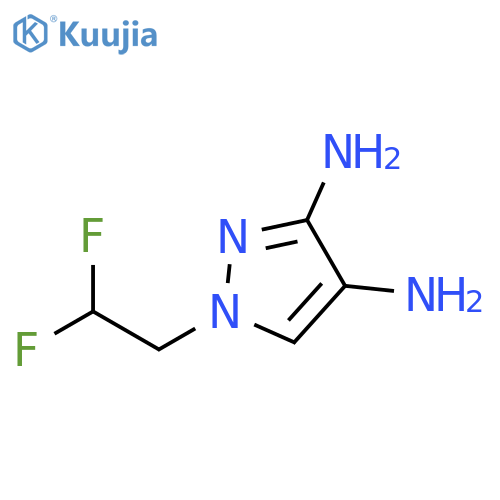 1-(2,2-DIFLUOROETHYL)-1H-PYRAZOLE-3,4-DIAMINE structure