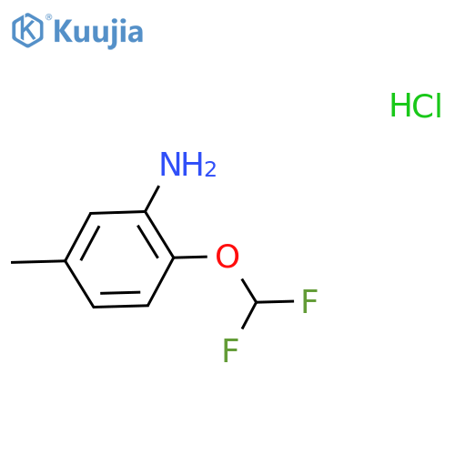 2-(Difluoromethoxy)-5-methylaniline hydrochloride structure