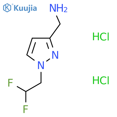 1-(2,2-difluoroethyl)-1H-pyrazol-3-ylmethanamine dihydrochloride structure