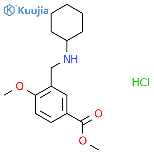 methyl 3-(cyclohexylamino)methyl-4-methoxybenzoate hydrochloride structure