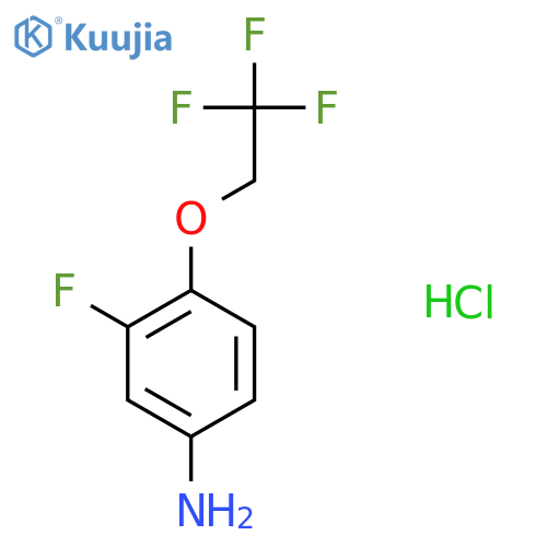 3-Fluoro-4-(2,2,2-trifluoroethoxy)aniline hydrochloride structure