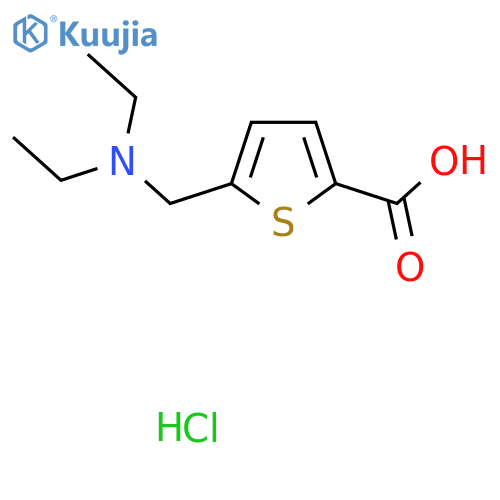 5-(diethylamino)methylthiophene-2-carboxylic acid structure