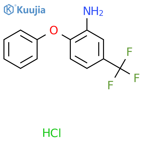 2-Phenoxy-5-(trifluoromethyl)aniline;hydrochloride structure