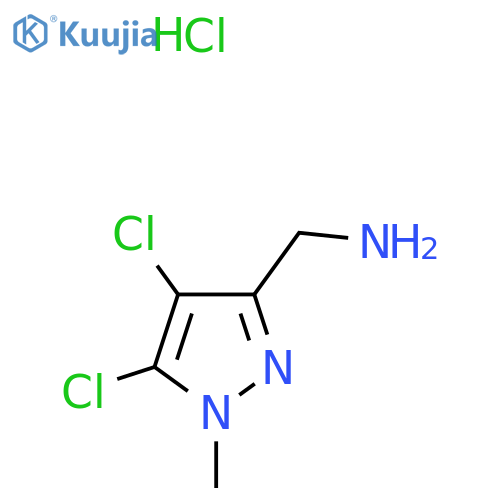 (4,5-Dichloro-1-methylpyrazol-3-yl)methanamine;hydrochloride structure