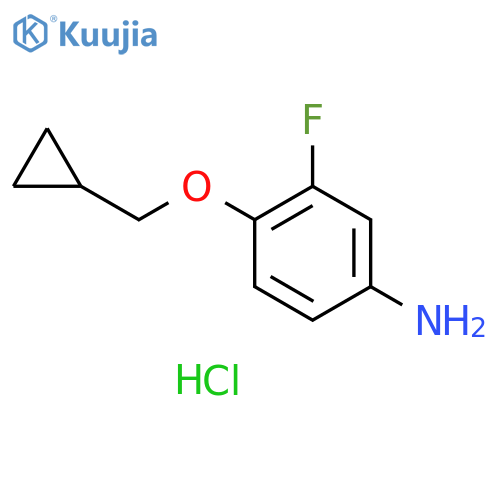 4-(cyclopropylmethoxy)-3-fluorophenyl]amine structure