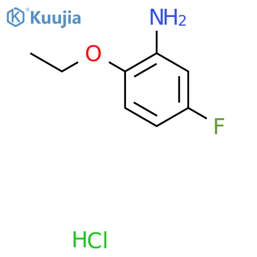 2-ethoxy-5-fluoroaniline hydrochloride structure