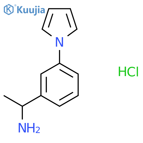 1-3-(1H-pyrrol-1-yl)phenylethanamine structure