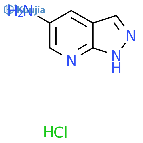 1H-pyrazolo3,4-bpyridin-5-amine hydrochloride structure