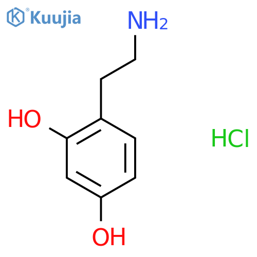 4-(2-Aminoethyl)benzene-1,3-diol hydrochloride structure