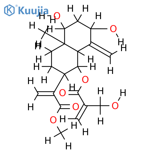 1beta,3beta-Dihydroxy-6alpha-(2'-hydroxymethylacryloyloxy)costic acid methyl ester structure