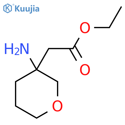 ethyl 2-(3-aminooxan-3-yl)acetate structure
