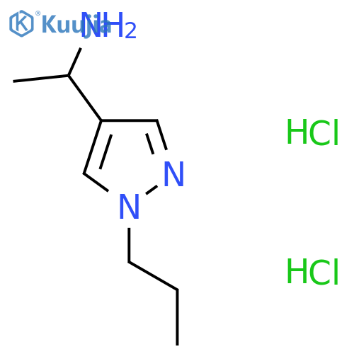 1-(1-propyl-1H-pyrazol-4-yl)ethanamine structure
