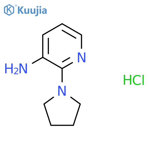 2-Pyrrolidin-1-ylpyridin-3-amine;hydrochloride structure