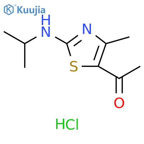 1-[2-(isopropylamino)-4-methyl-1,3-thiazol-5-yl]ethanone structure