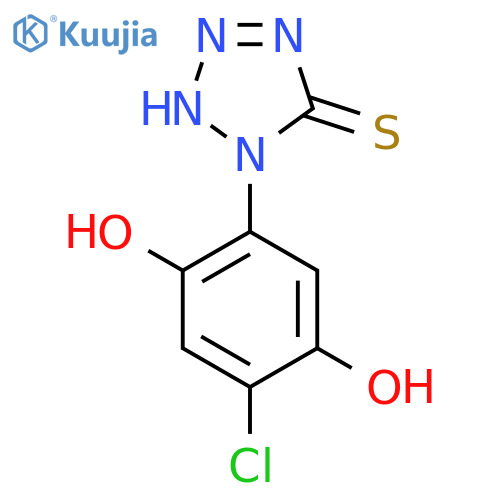 2-Chloro-5-(5-sulfanylidenetetrazolidin-1-yl)cyclohexa-2,5-diene-1,4-dione structure