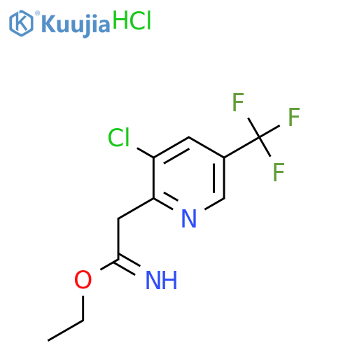 Ethyl 2-3-chloro-5-(trifluoromethyl)-2-pyridylethanimidate hydrochloride structure