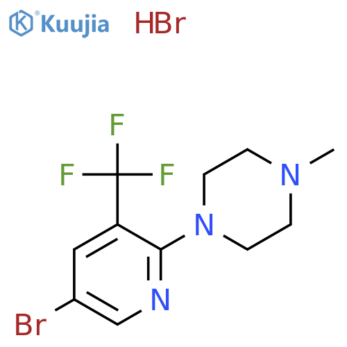 1-5-Bromo-3-(trifluoromethyl)-2-pyridyl-4-methyl-piperazine hydrobromide structure