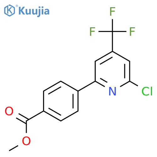 Methyl 4-6-chloro-4-(trifluoromethyl)-2-pyridylbenzoate structure