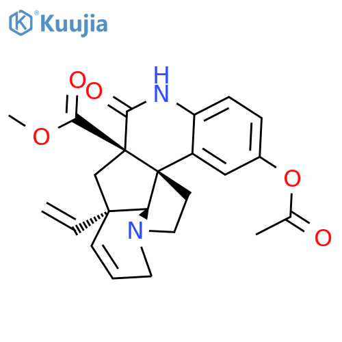 Methyl 4-acetyloxy-12-ethenyl-9-oxo-8,16-diazapentacyclo[10.6.1.01,10.02,7.016,19]nonadeca-2(7),3,5,13-tetraene-10-carboxylate structure