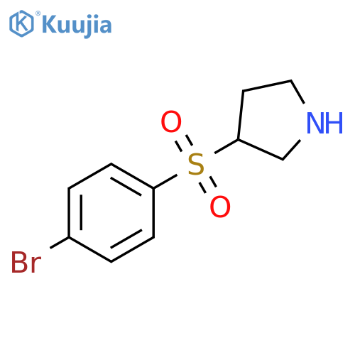 3-(4-bromobenzenesulfonyl)pyrrolidine structure
