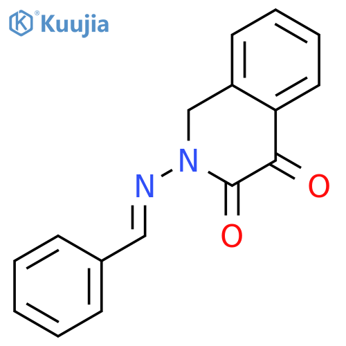 (E)-2-(Benzylideneamino)-1,2-dihydroisoquinoline-3,4-dione structure