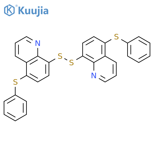 Quinoline, 8,8'-dithiobis[5-(phenylthio)- structure