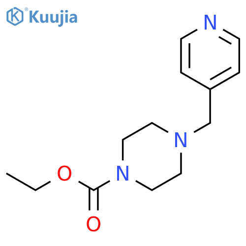 Ethyl 4-(pyridin-4-ylmethyl)piperazine-1-carboxylate structure