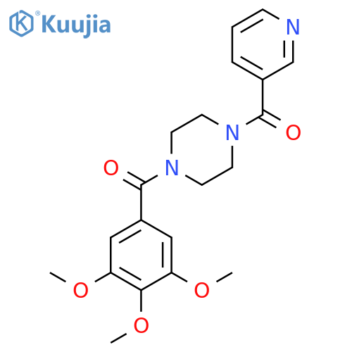 Piperazine, 1-(3-pyridinylcarbonyl)-4-(3,4,5-trimethoxybenzoyl)- structure