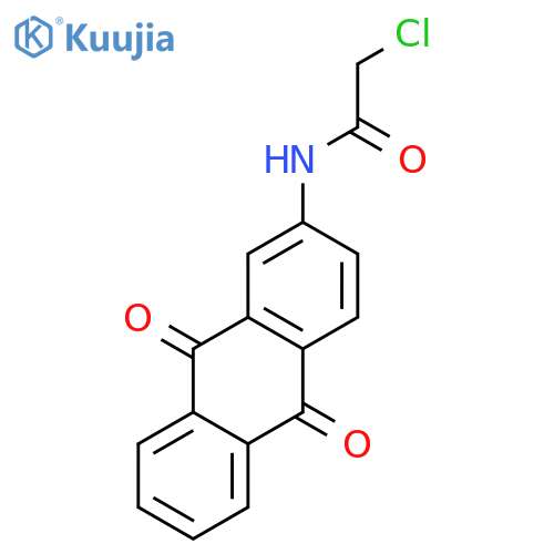 2-Chloro-N-(9,10-dioxo-9,10-dihydroanthracen-2-yl)acetamide structure