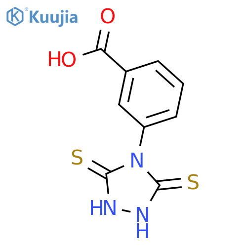 3-[3,5-Bis(sulfanylidene)-1,2,4-triazolidin-4-yl]benzoic acid structure