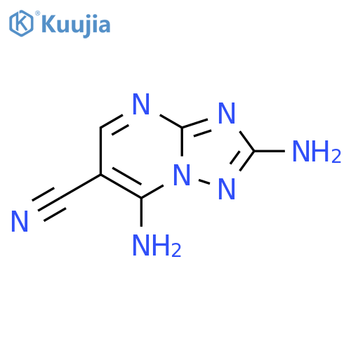 [1,2,4]Triazolo[1,5-a]pyrimidine-6-carbonitrile, 2,7-diamino- structure