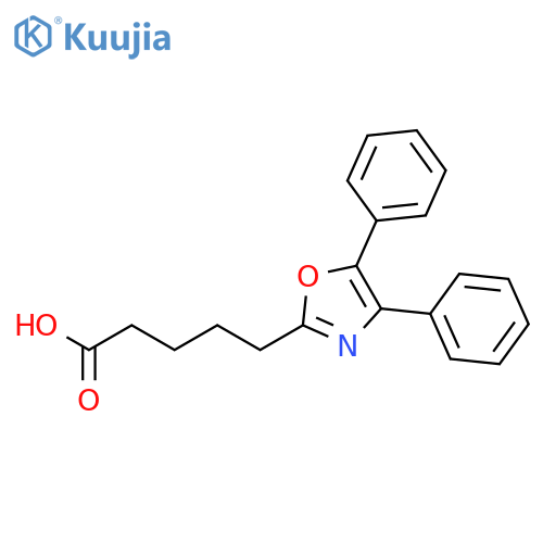 2-Oxazolepentanoic acid, 4,5-diphenyl- structure