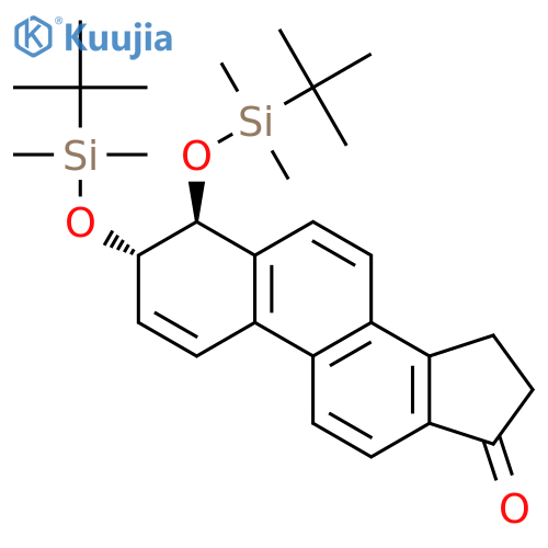 17H-Cyclopenta(a)phenanthren-17-one, 3,4-bis(((1,1-dimethylethyl)dimethylsilyl)oxy)-3,4,15,16-tetrahydro-, trans- structure