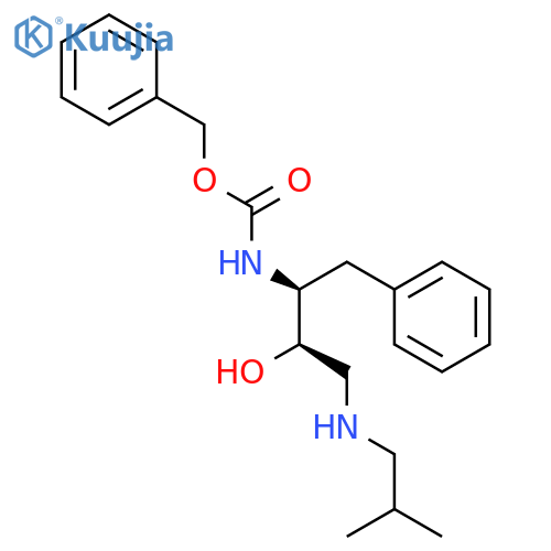 Benzyl ((2S,3R)-3-Hydroxy-4-(isobutylamino)-1-phenylbutan-2-yl)carbamate structure