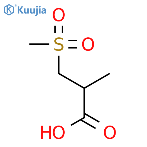 3-methanesulfonyl-2-methylpropanoic acid structure