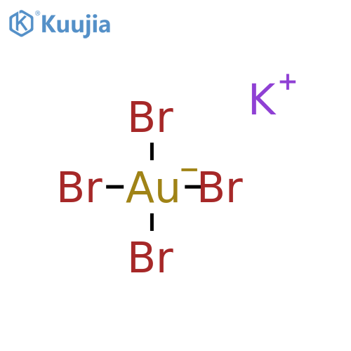 Potassium tetrabromoaurate(III) hydrate structure