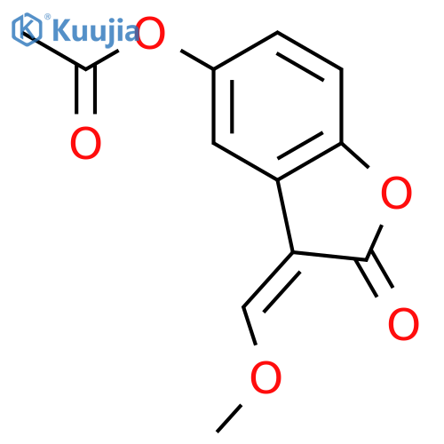 2(3H)-Benzofuranone, 5-(acetyloxy)-3-(methoxymethylene)- structure