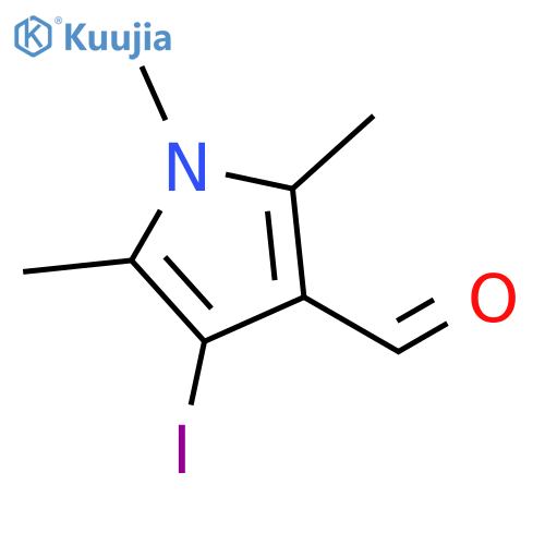 4-iodo-1,2,5-trimethyl-1H-pyrrole-3-carbaldehyde structure