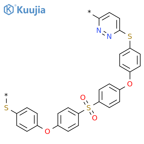 Poly(3,6-pyridazinediylthio-1,4-phenyleneoxy-1,4-phenylenesulfonyl-1,4-phenyleneoxy-1,4-phenylenethio) structure