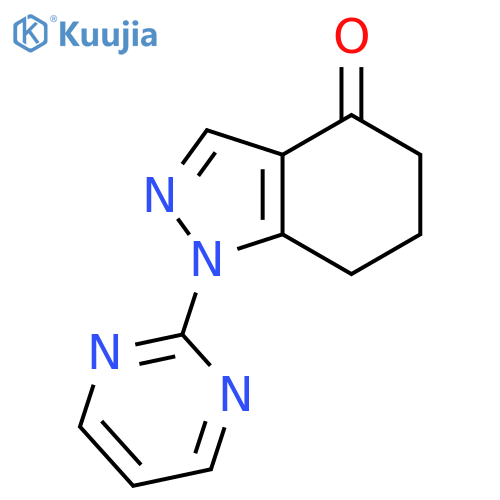 1-(pyrimidin-2-yl)-4,5,6,7-tetrahydro-1H-indazol-4-one structure