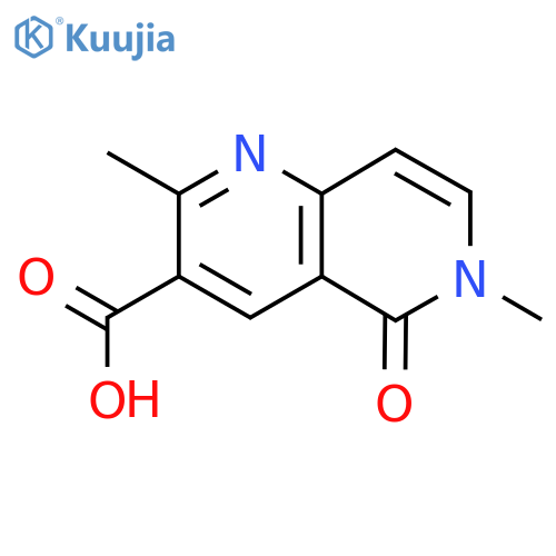 2,6-Dimethyl-5-oxo-5,6-dihydro-1,6-naphthyridine-3-carboxylic acid structure
