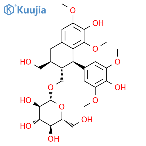 (-)-Lyoniresinol 9'-O-glucoside structure