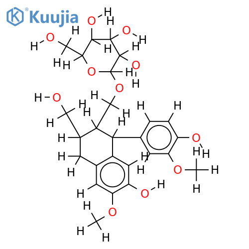 (+)-isolariciresinol 3alpha-O-beta-D-glucopyranoside structure