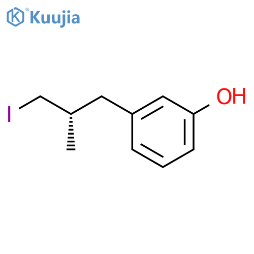 Phenol,3-(3-iodo-2-methylpropyl)-, (S)- (9CI) structure