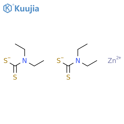 Zinc dethyldithiocarbamate structure